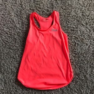 Neon Orange Fila Tank